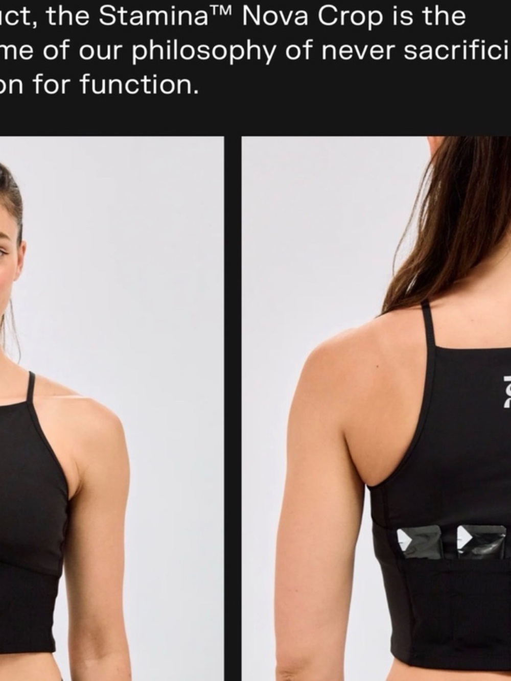 Bandit STAMINA™ 7 POCKET NOVA CROP - BLACK - Picture 3 of 5